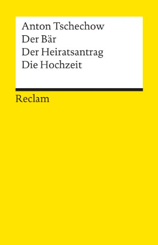 Beispielbild fr Der Br /Der Heiratsantrag /Die Hochzeit: Drei Einakter zum Verkauf von medimops