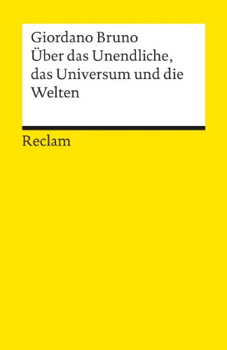 9783150051146: ber das Unendliche, das Universum und die Welten.