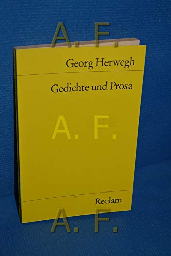 Imagen de archivo de GEDICHTE UND PROSA Auswahl a la venta por German Book Center N.A. Inc.