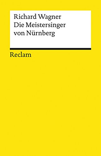 9783150056394: Die Meistersinger von Nrnberg: 5639