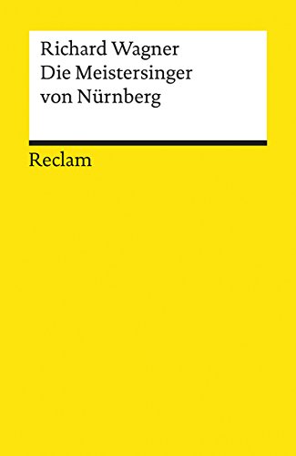 9783150056394: Die Meistersinger von Nrnberg.