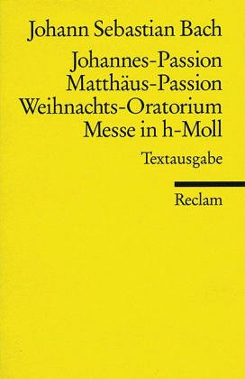 9783150059180: Matthaus Passion