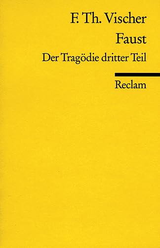 Imagen de archivo de FAUST Der Tragdie dritter Teil a la venta por German Book Center N.A. Inc.