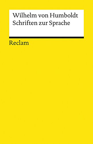 Schriften zur Sprache. Hrsg. von Michael Böhler, Reclams Universal-Bibliothek Nr. 6922