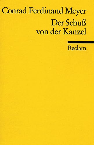 Imagen de archivo de DER SCHUSS VON DER KANZEL Novelle a la venta por German Book Center N.A. Inc.