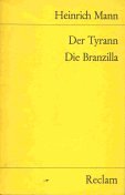 Stock image for DER TYRANN DIE BRANZILLA Novellen for sale by German Book Center N.A. Inc.