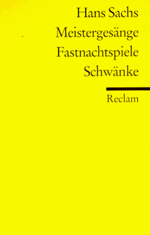 Imagen de archivo de MEISTERGESNGE FASTNACHTSPIELE SCHWNKE a la venta por German Book Center N.A. Inc.