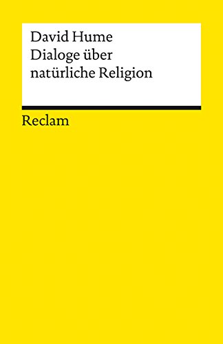 9783150076927: Dialoge ber natrliche Religion: 7692