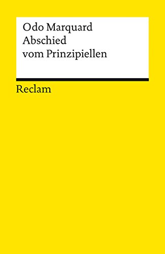 Abschied vom Prinzipiellen (9783150077245) by Odo Marquard