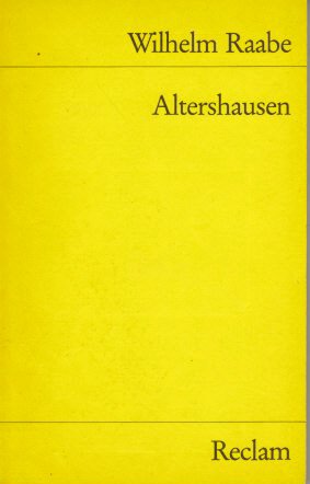 Imagen de archivo de Altershausen. von Raabe, Wilhelm a la venta por Nietzsche-Buchhandlung OHG