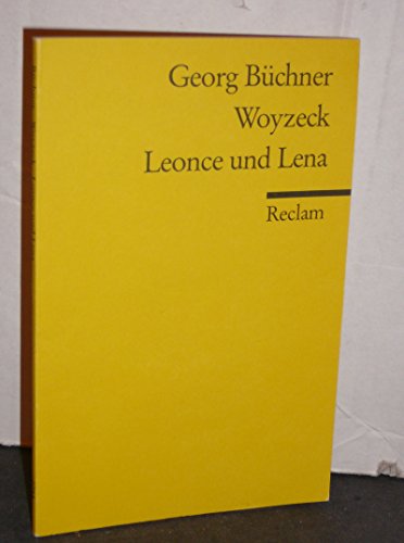 Stock image for WOYZECK Ein Fragment LEONCE UND LENA Lustspiel for sale by German Book Center N.A. Inc.