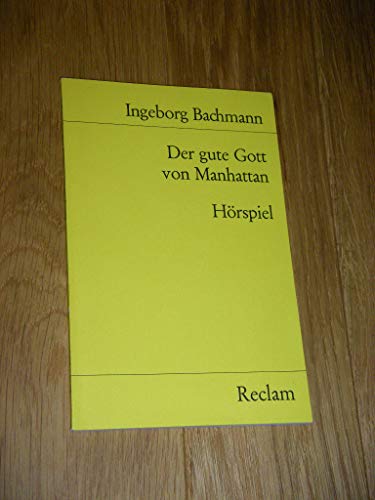 Beispielbild fr Der gute Gott von Manhattan : Hrspiel. Mit e. Nachw. von Otto F. Best / Reclams Universalbibliothek ; Nr. 7906 zum Verkauf von antiquariat rotschildt, Per Jendryschik