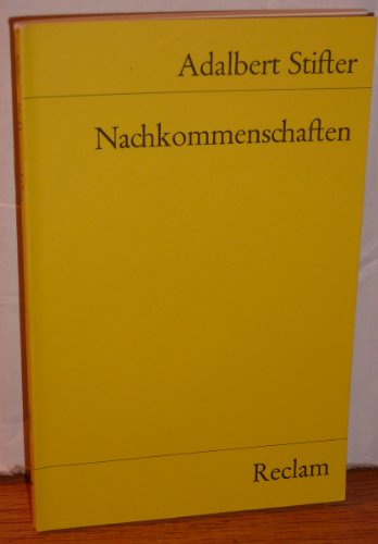 Stock image for NACHKOMMENSCHAFTEN for sale by German Book Center N.A. Inc.