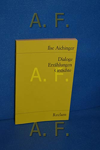 Imagen de archivo de Dialoge, Erzhlungen, Gedichte. a la venta por medimops