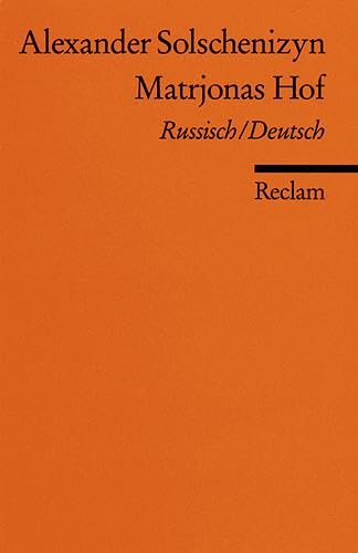 Beispielbild fr Matrjonas Hof: Russ. /Dt zum Verkauf von medimops