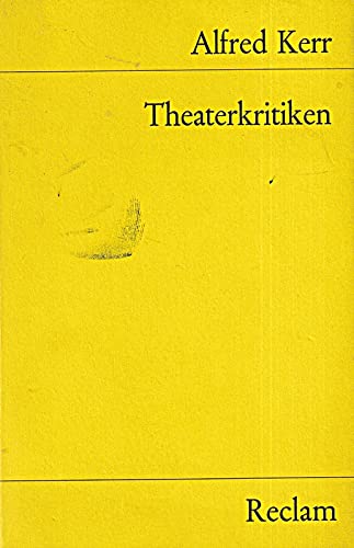 Beispielbild fr Theaterkritiken. zum Verkauf von medimops