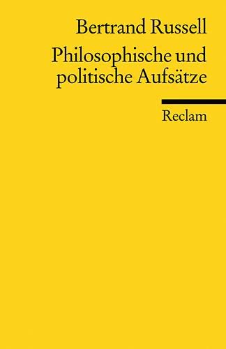 Stock image for Philosophische und politische Aufstze for sale by medimops
