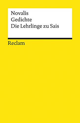 Beispielbild fr GEDICHTE DIE LEHRLINGE ZU SAIS zum Verkauf von German Book Center N.A. Inc.