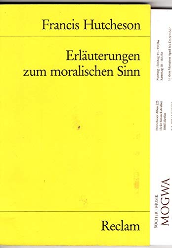 Stock image for ERLUTERUNGEN ZUM MORALISCHEN SINN for sale by German Book Center N.A. Inc.