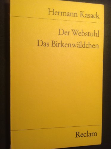 Beispielbild fr Der Webstuhl. Das Birkenwldchen zum Verkauf von medimops