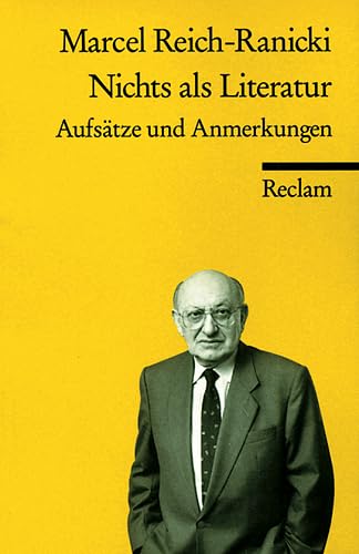 Beispielbild fr NICHTS ALS LITERATUR Aufstze und Anmerkungen zum Verkauf von German Book Center N.A. Inc.