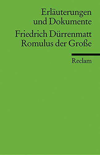 9783150081730: Romulus Der Grosse
