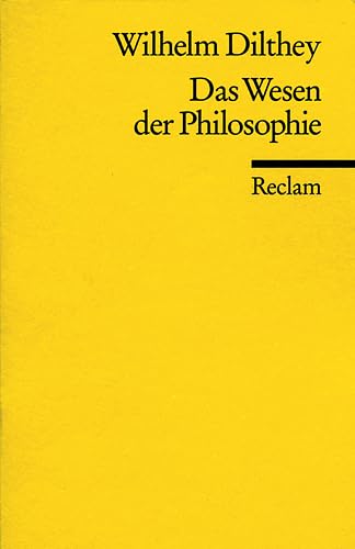 Imagen de archivo de Das Wesen der Philosophie. a la venta por Village Works