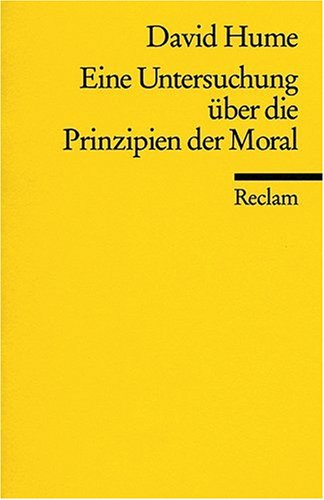 9783150082317: Eine Untersuchung ber die Prinzipien der Moral