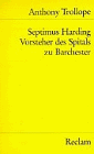 Septimus Harding, Vorsteher des Spitals zu Barchester. - Unknown Author