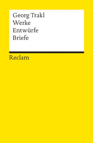 9783150082515: Werke, Entwürfe, Briefe (Universal-Bibliothek) (German Edition)