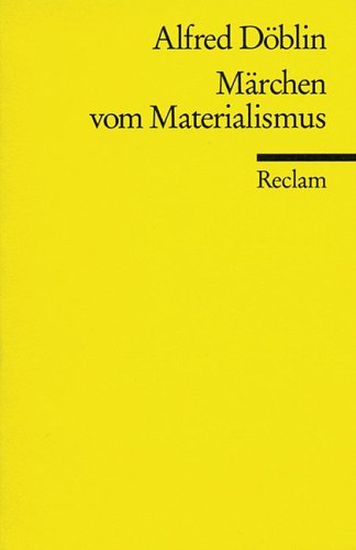 Stock image for MRCHEN VOM MATERIALISMUS Erzhlung for sale by German Book Center N.A. Inc.
