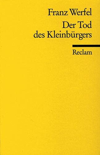 Stock image for DER TOD DES KLEINBRGERS Erzhlung for sale by German Book Center N.A. Inc.