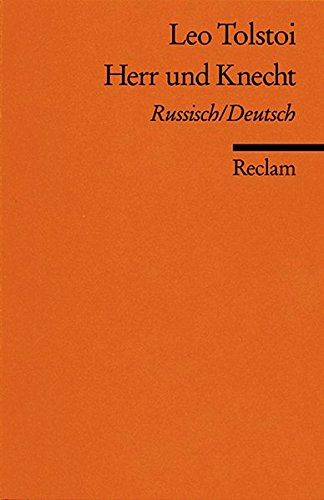 9783150082768: Herr und Knecht: Russ. /Dt