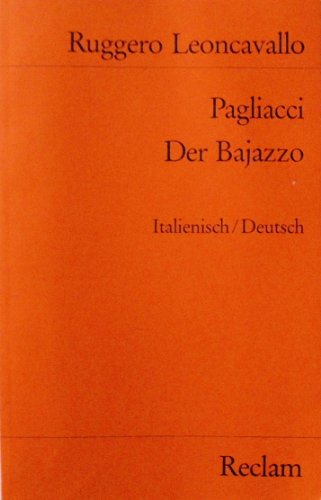 Stock image for Pagliacci Der Bajazzo for sale by medimops