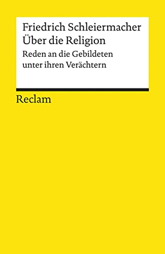 Stock image for BER DIE RELIGION Reden an den Gebildeten unter ihren Verchteten. for sale by German Book Center N.A. Inc.