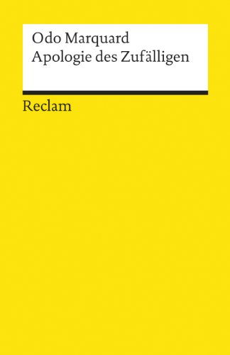 Beispielbild fr Apologie des Zuflligen: Philosophische Studien zum Verkauf von medimops