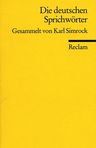 Stock image for Die deutschen Sprichwrter. for sale by mountain