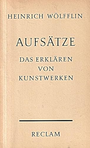 Beispielbild fr Aufstze. zum Verkauf von Versandantiquariat Felix Mcke