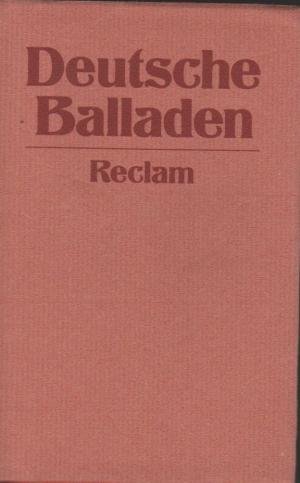 9783150085028: Deutsche Balladen