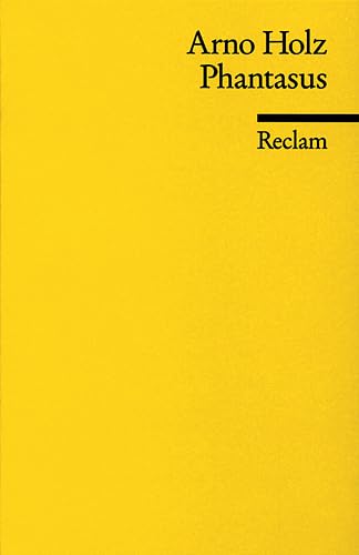 Beispielbild fr Phantasus: Verkleinerter Faksimiledruck der Erstfassung [Taschenbuch] zum Verkauf von Nietzsche-Buchhandlung OHG