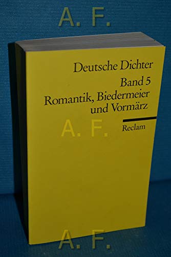 9783150086155: Deutsche Dichter V. Romantik, Biedermeier und Vormrz