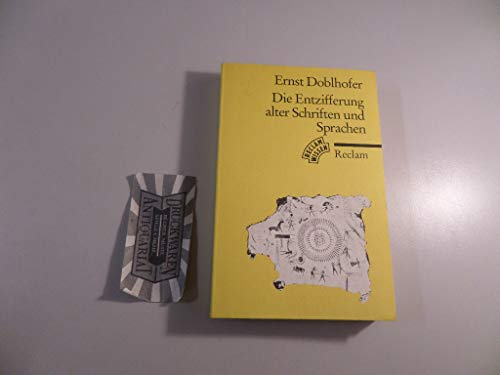 Imagen de archivo de Die Entzifferung alter Schriften und Sprachen a la venta por Bernhard Kiewel Rare Books