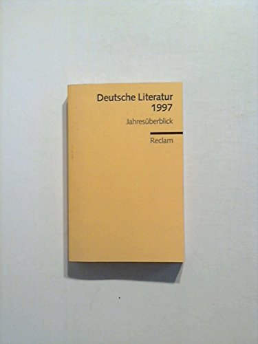 Beispielbild fr Deutsche Literatur 1997 zum Verkauf von Norbert Kretschmann
