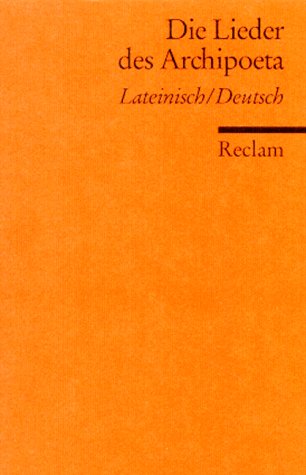 9783150089422: Die Lieder des Archipoeta