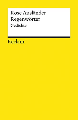 Imagen de archivo de Regenwrter: Gedichte a la venta por Revaluation Books