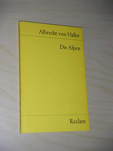 Beispielbild fr Die Alpen und andere Gedichte. zum Verkauf von Bookmonger.Ltd