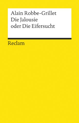 Beispielbild fr Die Jalousie oder die Eifersucht zum Verkauf von medimops