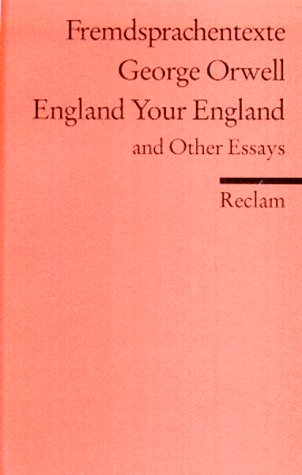 Beispielbild für England Your England and Other Essays zum Verkauf von medimops