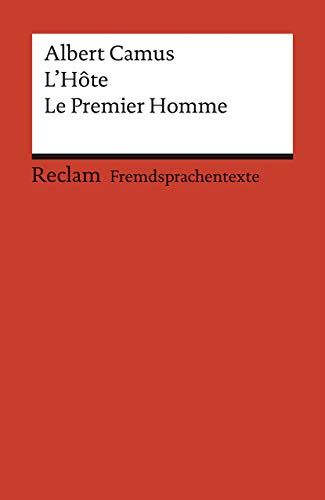 Stock image for L' Hote. Le Premier Homme -Language: german for sale by GreatBookPrices