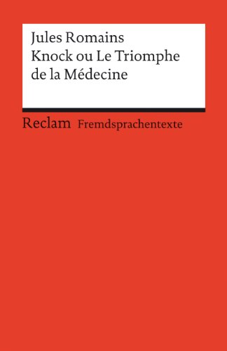 Stock image for Knock ou Le Triomphe de la Medecine -Language: french for sale by GreatBookPrices